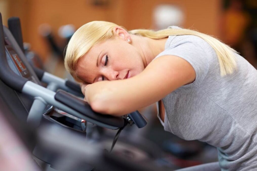The girl is tired